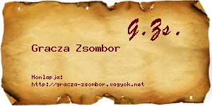 Gracza Zsombor névjegykártya